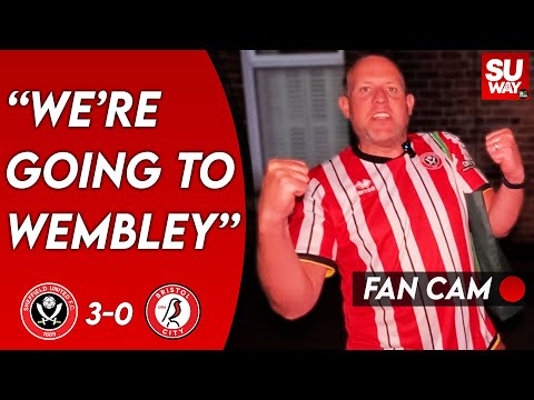 "WE'RE GOING TO WEMBLEY" - Sheffield United 3-0 Bristol City | Blades Fan Cams