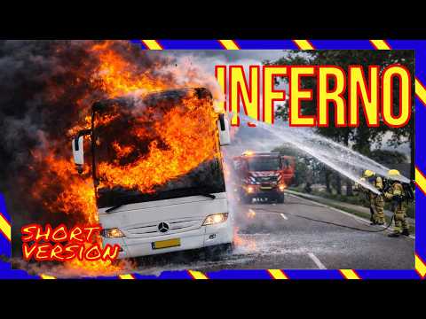 🔥GROTE BUSBRAND in Lunteren | Bus in Lichterlaaie – Brandweer in Actie