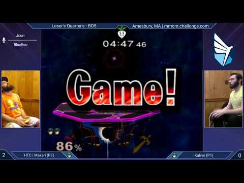 MMOM146 SSBM - Makari (Default Marth) vs. Kalvar (Black Marth) - Melee LQF