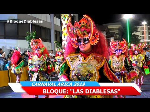 CARNAVAL ARICA 2019: BLOQUE "LAS DIABLESAS" - DIABLADA SAN MARCOS DE ARICA