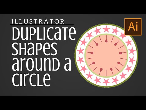 Illustrator- Rotate & Distribute Shapes around a circle Video