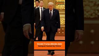 Donald Trump attends state banquet hosted by China