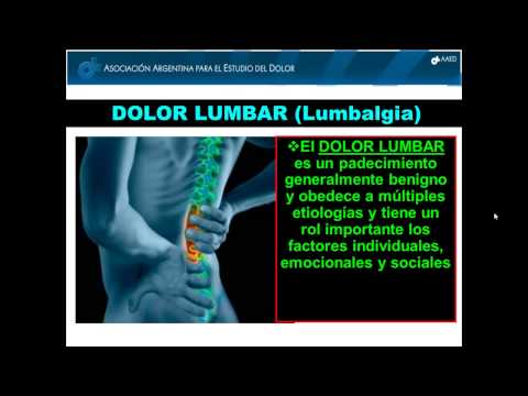 Demostración de una clase sobre el tema -Dolor lumbar agudo. Semiología- del Curso de Actualización en Lumbalgias y Lumbociatalg