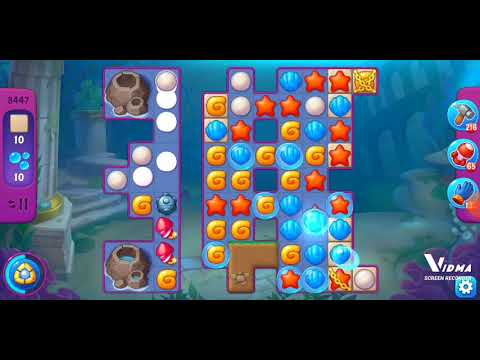 Fishdom. 8447 super hard level no boosters and diamonds. 16 moves