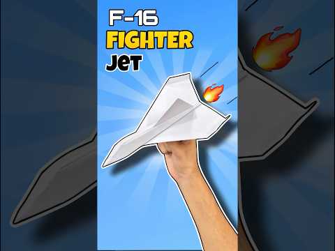 How to Make F-16 Fighter Jet with Paper | Paper Plane 🤩#shorts