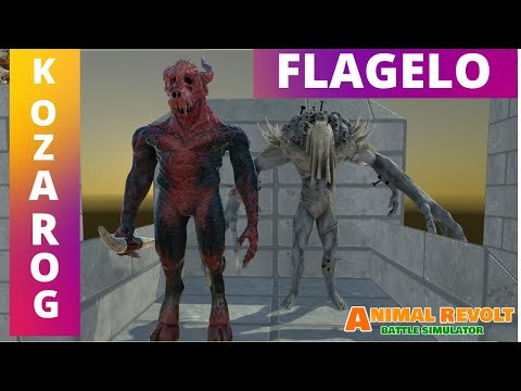 Kozarog o Demônio e Flagelo vs Todas as Facções - Animal Revolt Battle Simulator