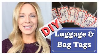 Luggage Tag/Bag Tag Tutorial | DIY Laminated Luggage Tags