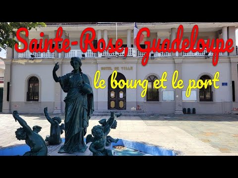 Sainte-Rose en Guadeloupe: le port et le bourg #guadeloupe #sainterose #portdelamer