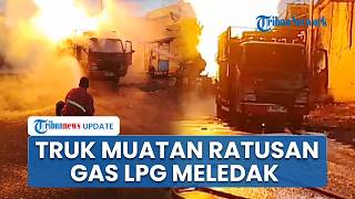 Sebelum Meledak, Truk Muatan Gas Melon 3 Kg Sempat Diingatkan Pemotor Ada Api tapi Tetap Lanjut