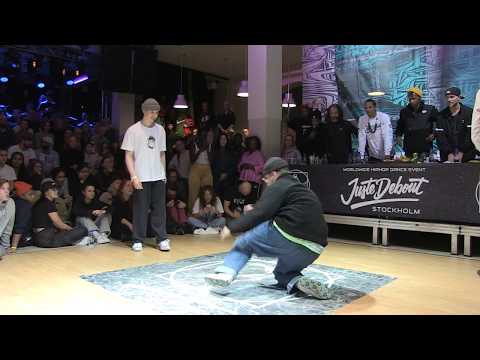 Sarcellite (Fra) vs Elliot & Axel (Swe) Hip Hop quarterfinal at Juste Debout Stockholm 2020