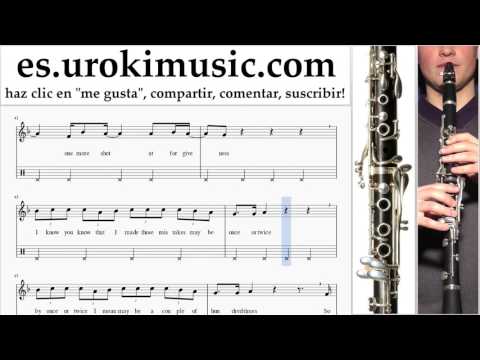 Tutorial de Clarinete Justin Bieber - Sorry Clases Notas Parte#2 um-i927