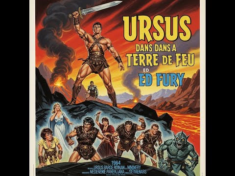 URSUS dans la terre de feu  / PÉPLUM /  1964  , VF ,avec ED FURY