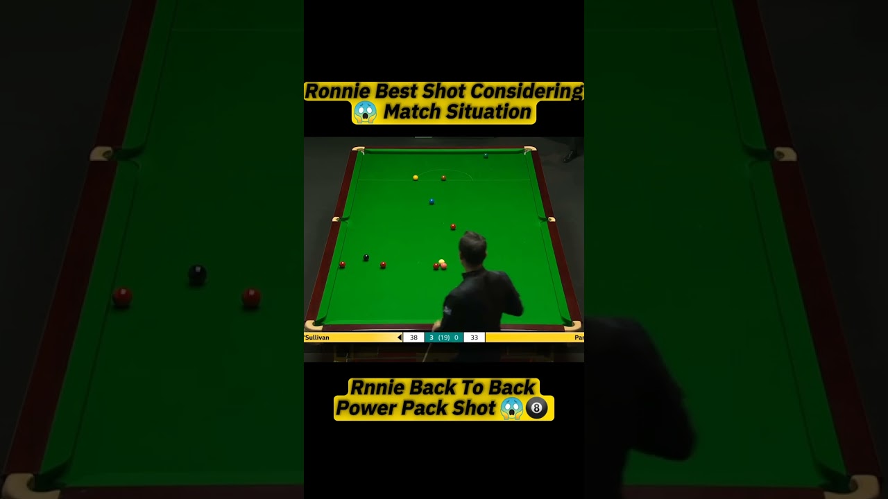 🚀 The Rocket's Greatest: Ronnie O'Sullivan's Best Shot Under Match-Defining Pressure 😱