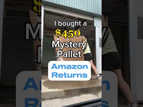OPEN A $450 MYSTERY PALLET OF AMAZON RETURNS WITH ME! #mysterypallet #mysterybox #thrifting #resell
