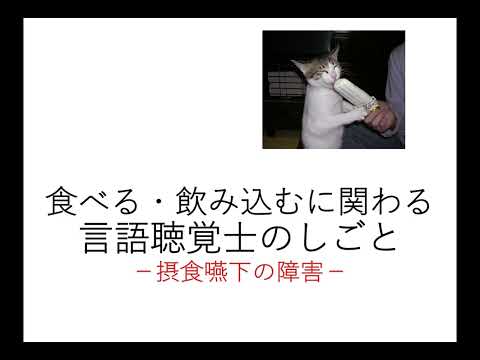 コミュニケーション障害学科 １分でわかる言語聴覚士のしごと（摂食・嚥下障害）