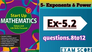 Viva Education start up mathematics class-7  Expon