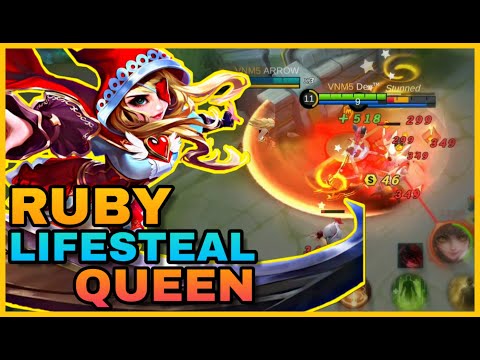 LIFESTEAL QUEEN RESURRECTED • RUBY REVAMP GAMEPLAY 2020 (BUFFED)  | MOBILE LEGENDS | DEV TOWN ✓