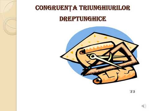 Congruenta triunghiurilor dreptunghice