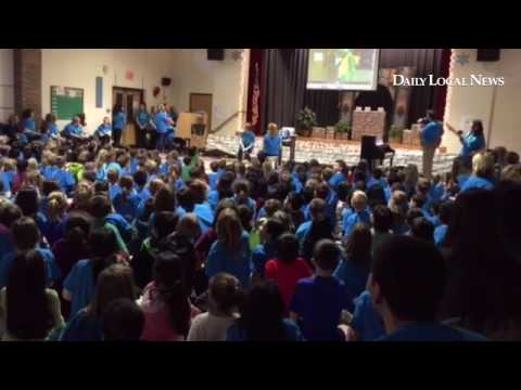 A very special assembly at Mary C. Howse Elementary about positive behavior and the newest member of