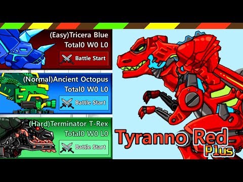 Dino Robot #1: Tyranno Red Plus VS Tricera Blue, Ancient Octopus, Terminator T-Rex | DCTE VN