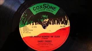 Daddy Freddy - Lef People Business - Blacker Dread 12" w/ Version
