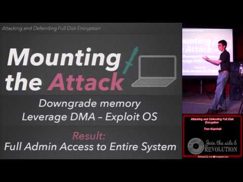 Attacking and Defending Full Disk Encryption Tom Kopchak