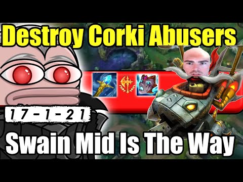 Swain Mid Is BUSTED In This Meta! Swain Mid Vs Corki League of Legends Swain Guide