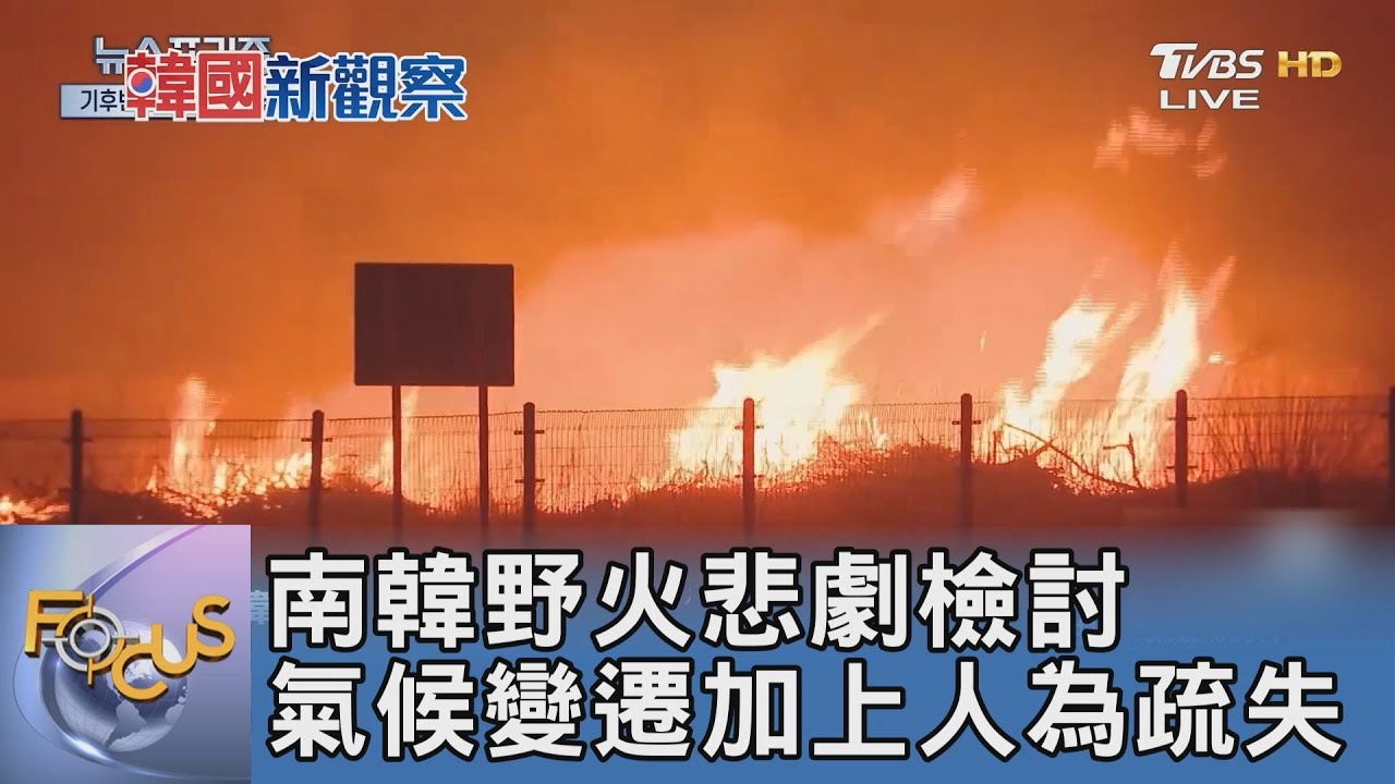 南韓野火悲劇檢討 氣候變遷加上人為疏失