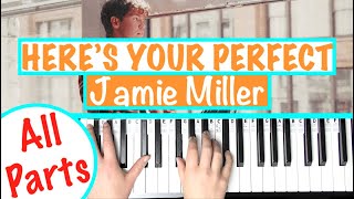 Download lagu How to play HERE'S YOUR PERFECT - Jamie Miller Piano Tutorial | Chords Accompaniment mp3