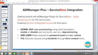 ADManager Plus - ServiceNow integration | Empowered IT help desk