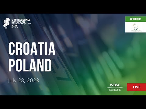 3 U-18 Baseball European Championship Qualifier IRL: Croatia VS Poland
