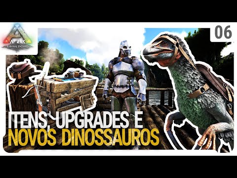 Domando um Therizinosaurus e um tatu (Doedicurus). Excelentes para farm - Ark Survival Evolved