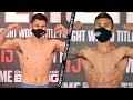 DANIEL ROMAN VS. RICARDO ESPINOZA - FULL WEIGH IN AND FACE OFF VIDEO