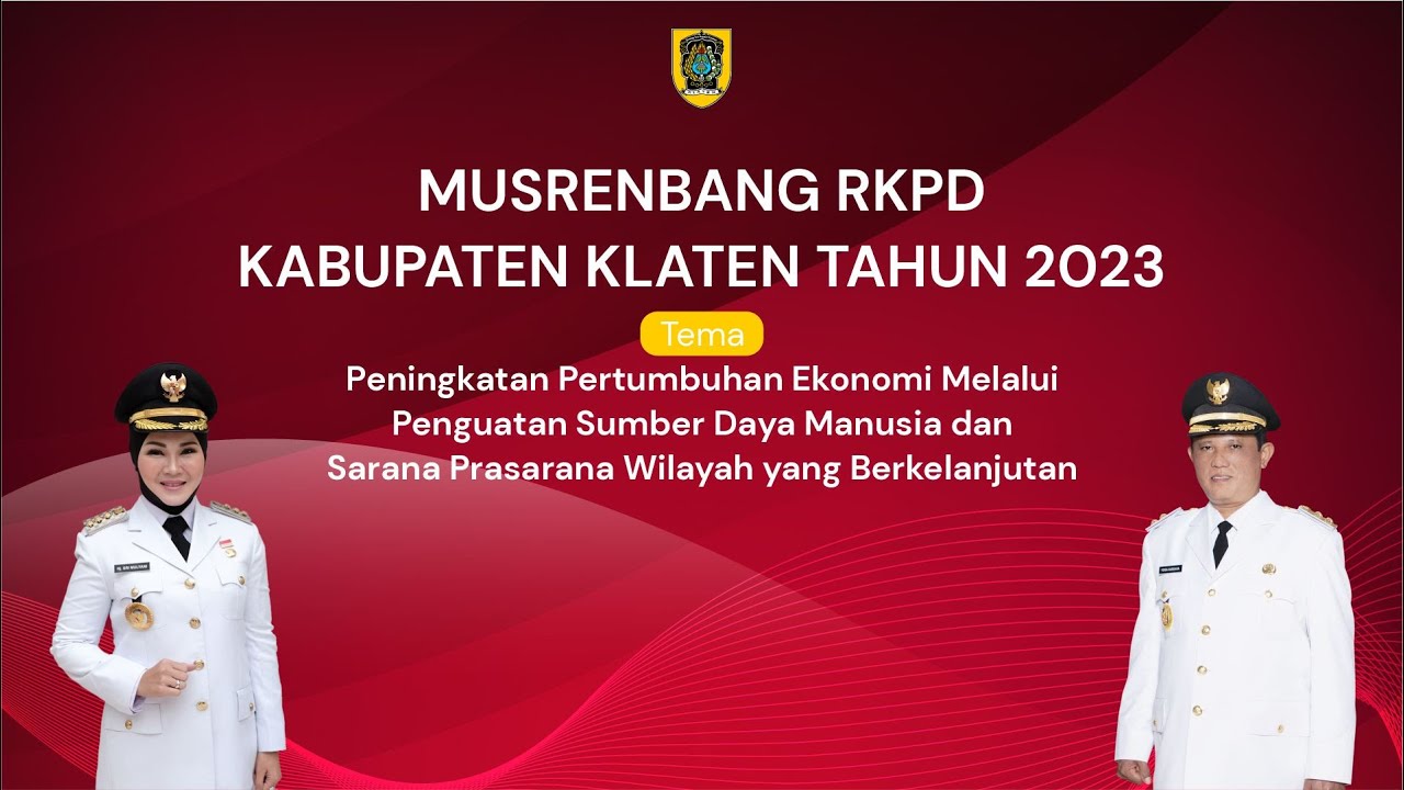 MUSRENBANG RKPD KABUPATEN KLATEN TAHUN 2023