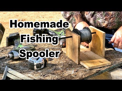 How to Build a Homemade Fishing Line Spooler. Simple and Easy!