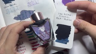 Van Dieman's Professional Inks Overview and Blue-Black Mini Review.