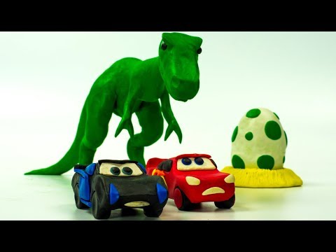 Lightning McQueen & Jackson Storm Stumble upon a Dinosaur Egg while Racing 🥚