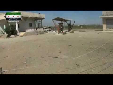 بيان إعلان السيطرة على حاجز الكازية في بلدة كفر شمس من قبل لواء الصابرين ضمن معركة السيطرة على جدية في ريف درعا