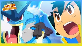 Download lagu Lucario VS Gyarados Training Showdown! | Pokémon Ultimate Journeys | Netflix Family mp3