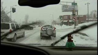 preview picture of video 'Driving through Omaha Blizzard Snow Storm, Time Lapse'