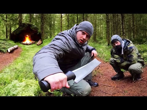 ERSTES MAL als COUPLE bei 0°C im Wald übernachten! | Johnny Hand in der Wildnis