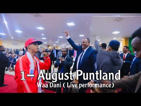 Sharma Boy ft Maslax Mideeye  | Waa Dani ( Live performance 1 August Puntland Garoowe  )