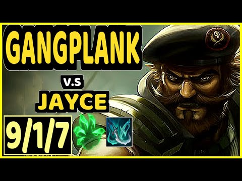 HYDROGEN (GANGPLANK) vs JAYCE - QUADRAKILL 9/1/7 KDA TOP GAMEPLAY - BR Ranked GRANDMASTER