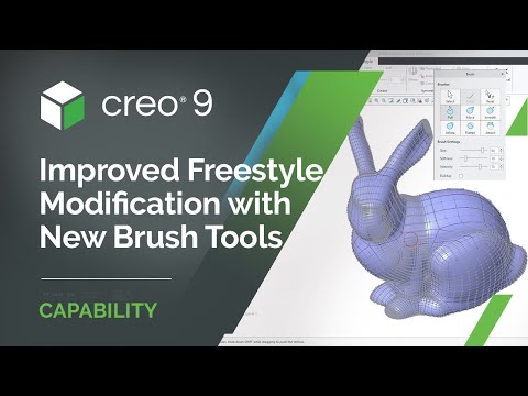 Improved Freestyle Modification with New Brush Tools | Creo 9