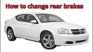 Replacing Rear Brake Pads On A 2011 Dodge Avenger
