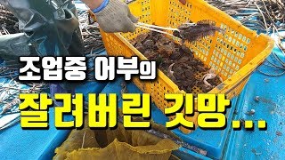 조업중 누군가 잘라버린 깃망이 있을때 해결방법