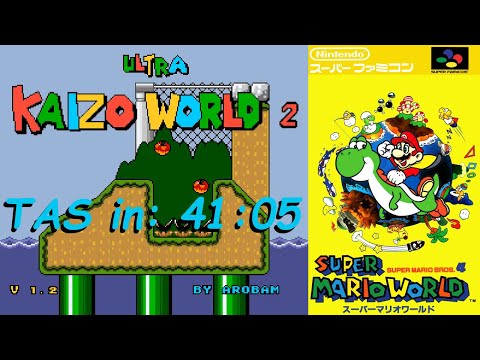 [TAS] Ultra Kaizo World 2 (SMW Hack) Throne% in 41:05