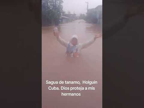 Inundaciones dejadas por el Huracan Melissa en Sagua de Tanamo,  Holguin,  Cuba #cubanosporelmundo