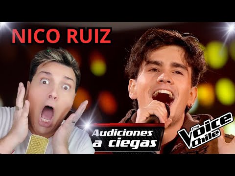 Shocking reaction to Nico Ruiz singing on The Voice Chile!