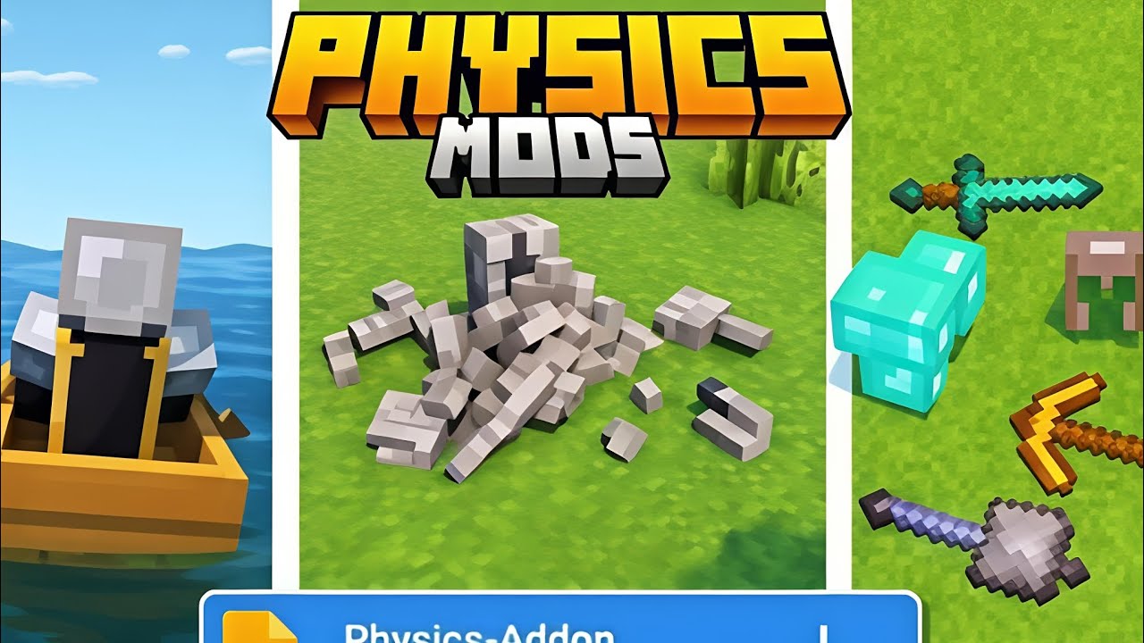 Block Physics Mod For Minecraft Bedrock! [MCPE 1.21] 🔥